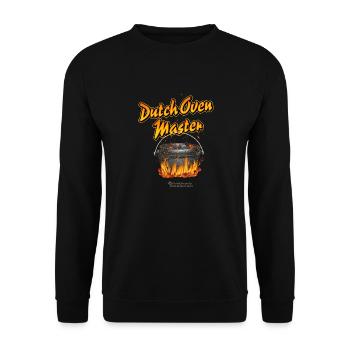Dutch Oven Master - Unisex Sweatshirt - black - Front - Alina (178cm) & Michal (187cm)