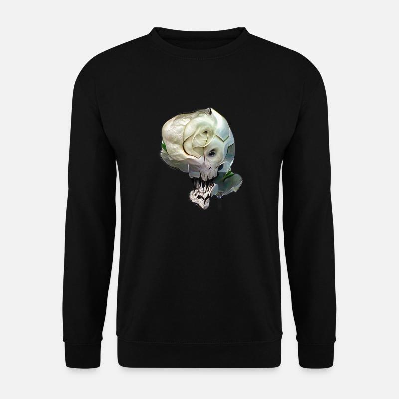 Schädel Rose - Unisex Pullover - Schwarz