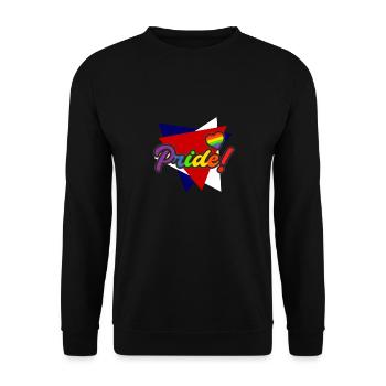 Gay pride LGBT - Sweat-shirt Unisexe - noir - Devant - Alina (178cm) & Michal (187cm)