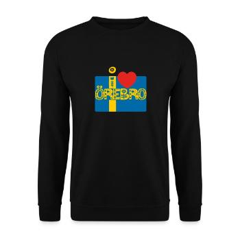 Örebro Sweden - Unisex Sweatshirt - black - Front - Alina (178cm) & Michal (187cm)