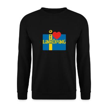 Linköping - Sweat-shirt Unisexe - noir - Devant - Alina (178cm) & Michal (187cm)