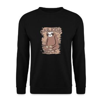 Gar Kein Bock Meme | Spaß Spruch Fun - Unisex Pullover - Schwarz - Vorne - Alina (178cm) & Michal (187cm)