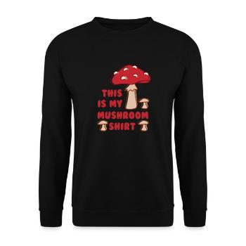 Citation ironique de chasse aux champignons - Sweat-shirt Unisexe - noir - Devant - Alina (178cm) & Michal (187cm)