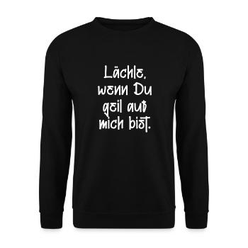 lächeln Party saufen feiern sexy lifestyle Spaß - Unisex Pullover - Schwarz - Vorne - Alina (178cm) & Michal (187cm)