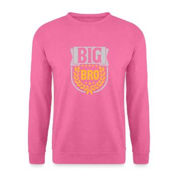 Big Bro Text Logo - Unisex Pullover - Pink - Vorne