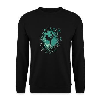 Danseur Swan Color Splash - Sweat-shirt Unisexe - noir - Devant - Alina (178cm) & Michal (187cm)