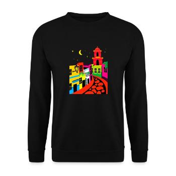 Mexico Spain - Unisex Sweatshirt - black - Front - Alina (178cm) & Michal (187cm)