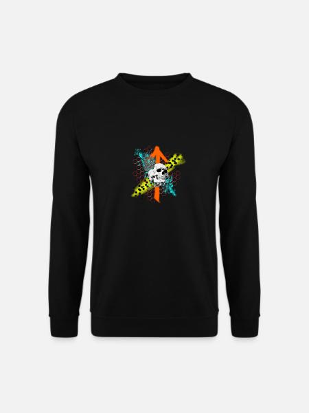 Zahnrad-Skull - Unisex Pullover - Schwarz