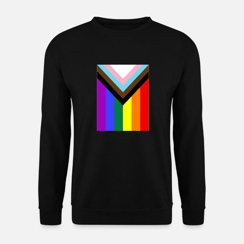 Rainbow Pride Flag - Unisex Sweatshirt - black