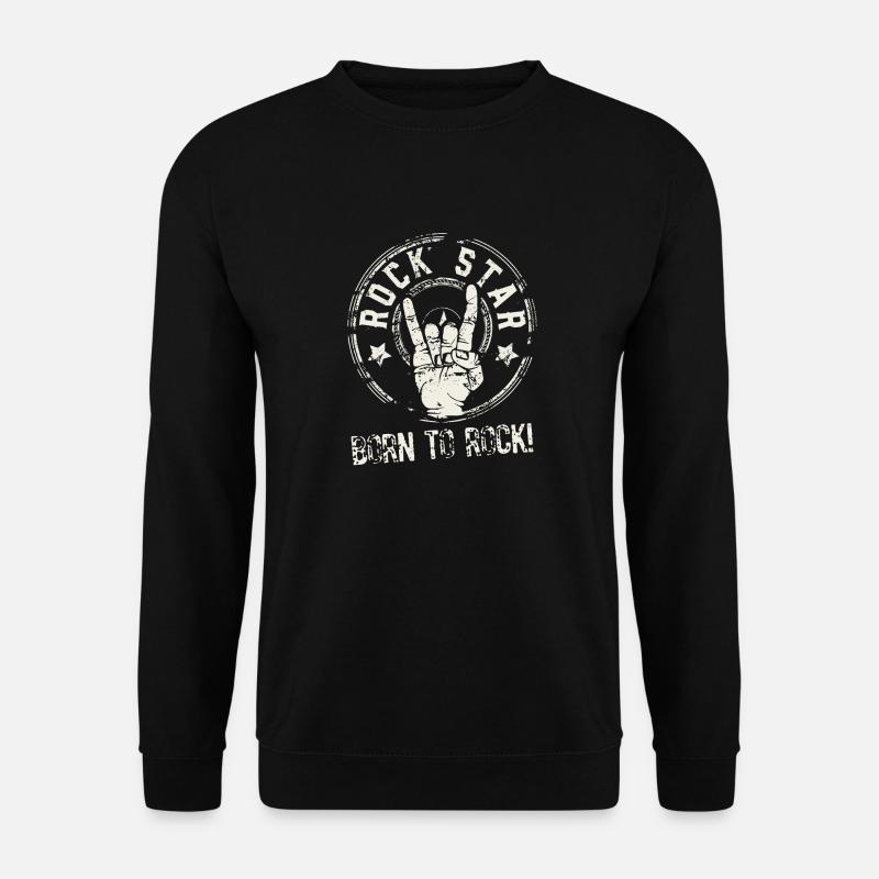Rock Star - Born to rock! - Unisex Pullover - Schwarz