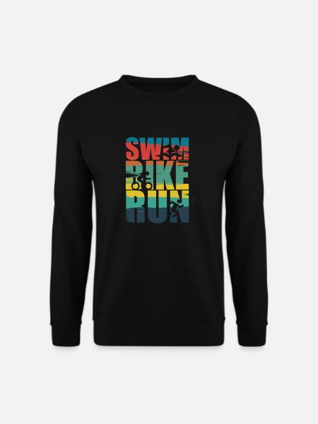 Schwimmen Biken Laufen - Unisex Pullover - Schwarz
