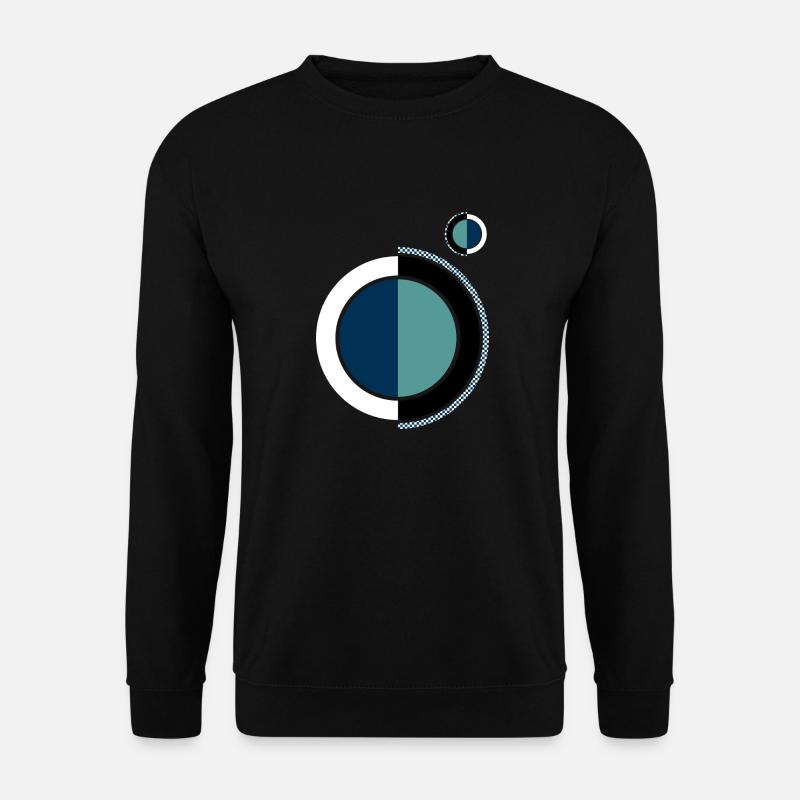 Ungegenständliches Design | Pionier-Serie | "Mohn" - Unisex Pullover - Schwarz