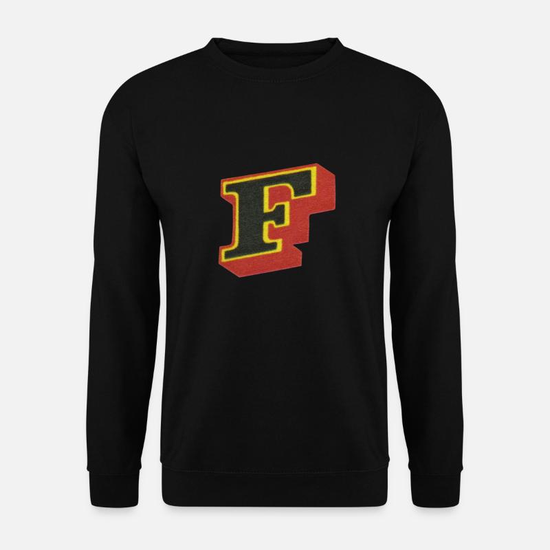 F-Buchstabe - Unisex Pullover - Schwarz