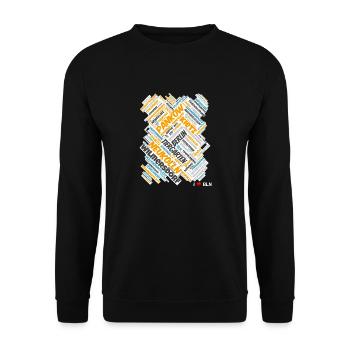 Berlin - Unisex Sweatshirt - black - Front - Alina (178cm) & Michal (187cm)