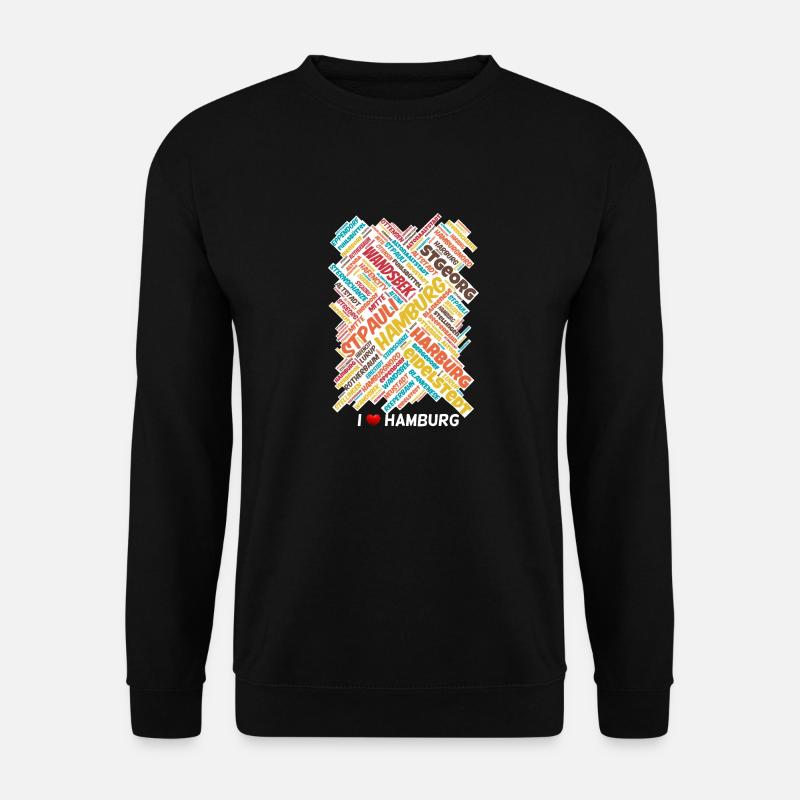 Hamburg - Unisex Pullover - Schwarz