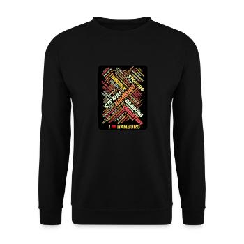 Hambourg - Sweat-shirt Unisexe - noir - Devant - Alina (178cm) & Michal (187cm)