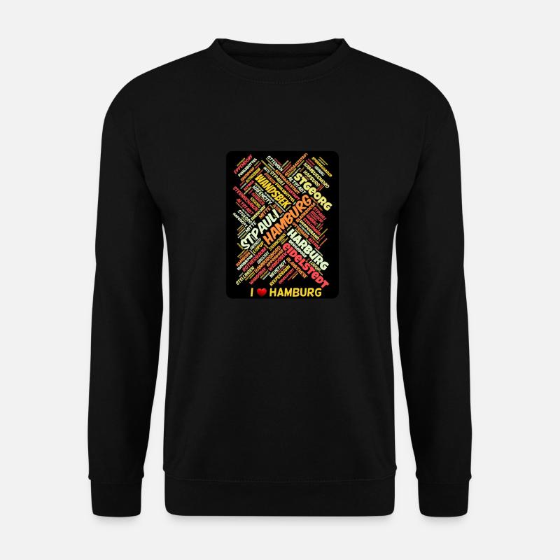 Hamburg - Unisex Pullover - Schwarz