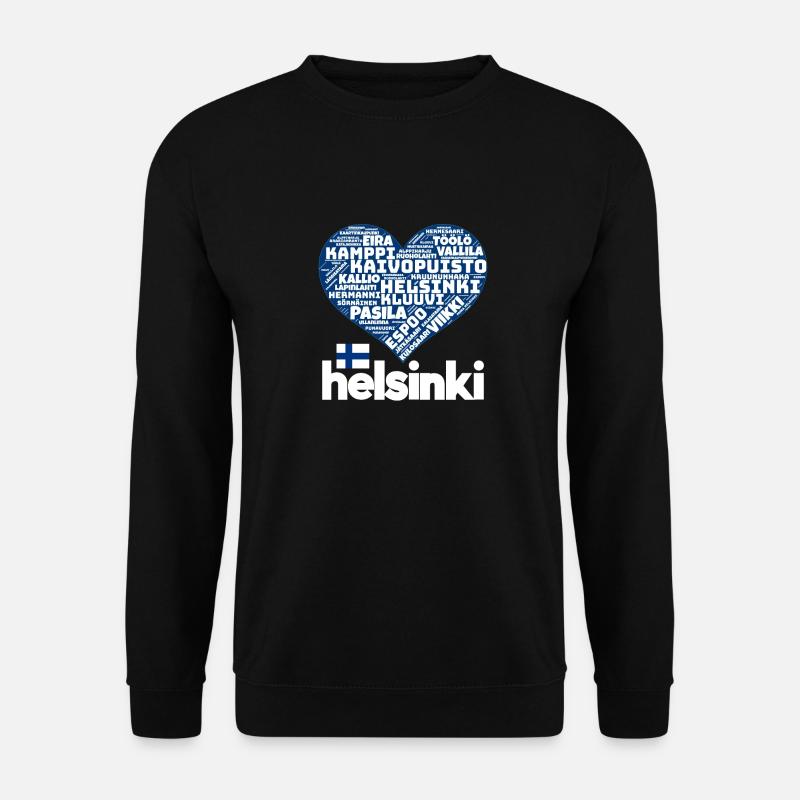 Helsinki - Unisex Pullover - Schwarz