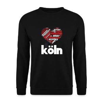 Cologne - Sweat-shirt Unisexe - noir - Devant - Alina (178cm) & Michal (187cm)