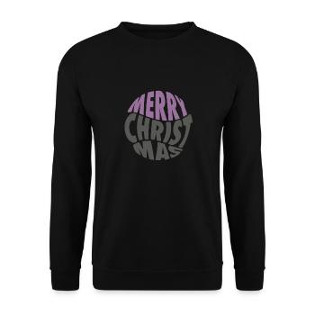 Joyeux Noël Ho-ho-ho - Sweat-shirt Unisexe - noir - Devant - Alina (178cm) & Michal (187cm)