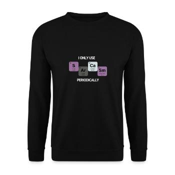 Sarcasme vintage - Sweat-shirt Unisexe - noir - Devant - Alina (178cm) & Michal (187cm)