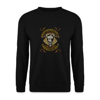 Hopfungsvoll Design, - Unisex Pullover - Schwarz - Vorne - Alina (178cm) & Michal (187cm)