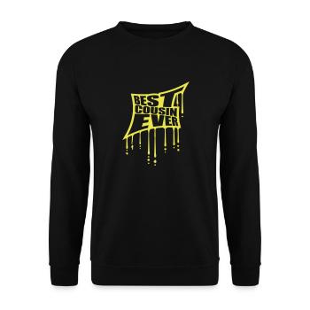 best cousin ever quote - Unisex Sweatshirt - black - Front - Alina (178cm) & Michal (187cm)