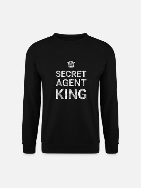 Secret Agent King - Unisex Sweatshirt - black
