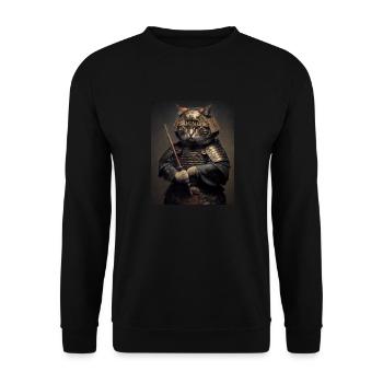 chatmurai 14 - Unisex Sweatshirt - black - Front - Alina (178cm) & Michal (187cm)