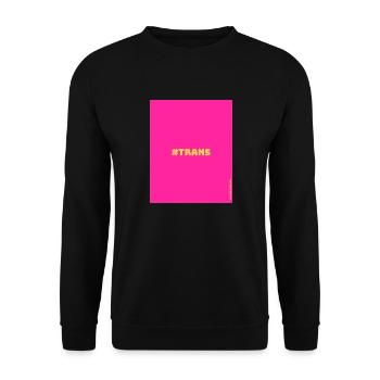 Trans - Unisex Pullover - Schwarz - Vorne - Alina (178cm) & Michal (187cm)