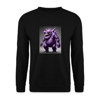 BIG GONZO - Unisex Pullover - Schwarz - Vorne - Alina (178cm) & Michal (187cm)