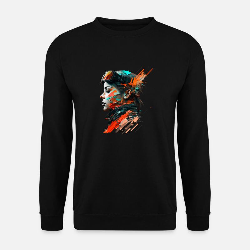 Abstrakte Schönheit - Unisex Pullover - Schwarz