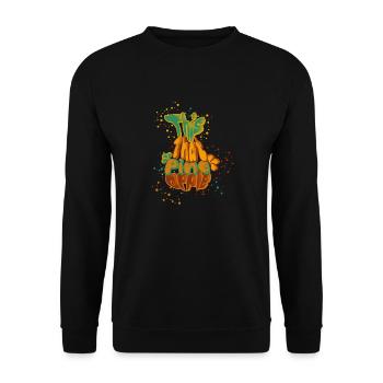 Ce que l’ananas - Sweat-shirt Unisexe - noir - Devant - Alina (178cm) & Michal (187cm)