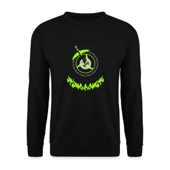 Ein Biker muss tun was ein Biker tun muss - Unisex Pullover - Schwarz - Vorne - Alina (178cm) & Michal (187cm)