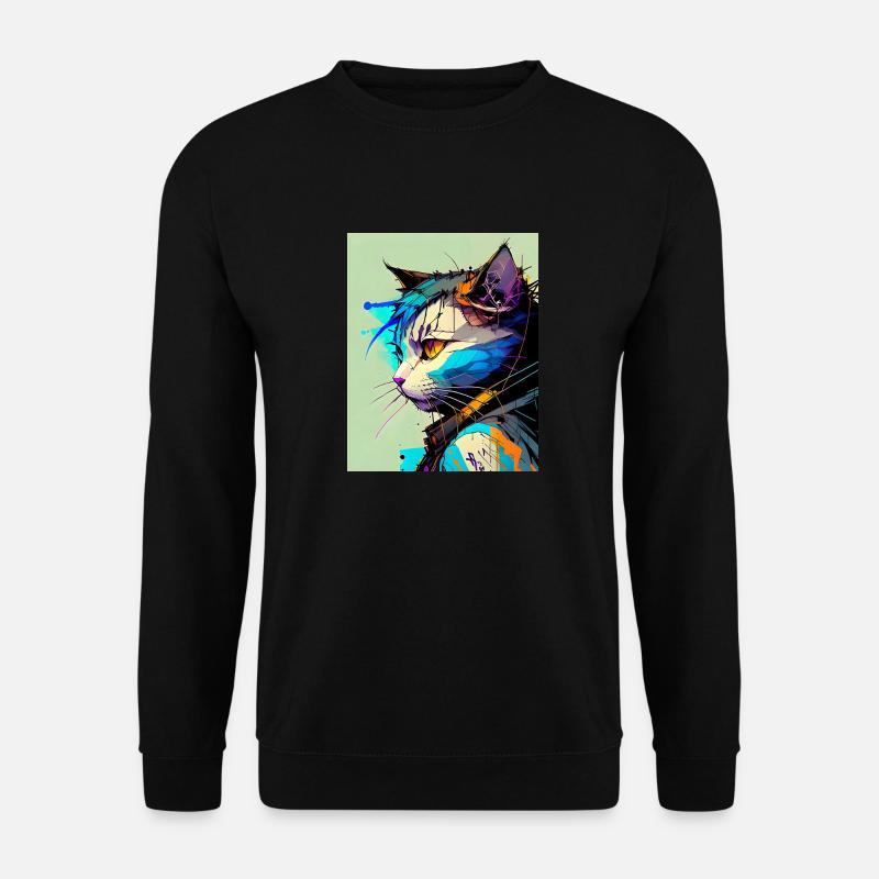 Cat - Unisex Sweatshirt - black