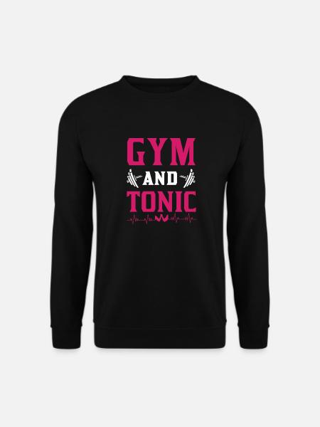 GYM and Tonic - Unisex Pullover - Schwarz