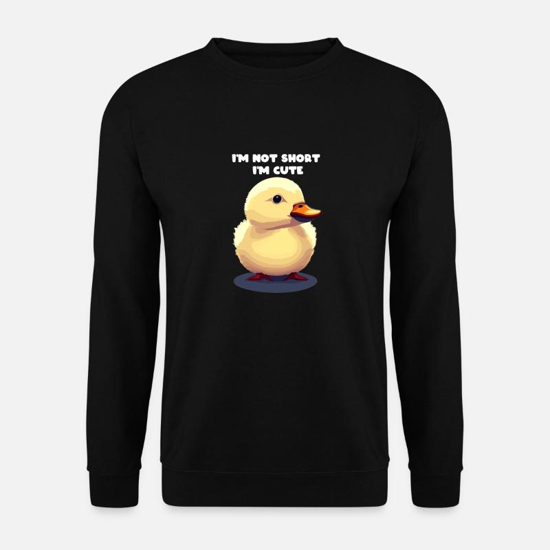 Entchen Cute süß niedlich - Unisex Pullover - Schwarz