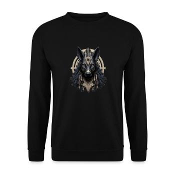 Egypt Egypt Isis Pharaohs Pharaoh Pyramid Africa - Unisex Sweatshirt - black - Front - Alina (178cm) & Michal (187cm)