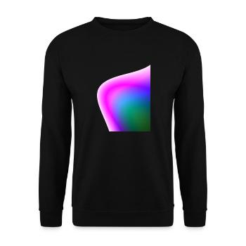 Cosmic Color Waves - Abstract Gradient - Unisex Sweatshirt - black - Front - Alina (178cm) & Michal (187cm)