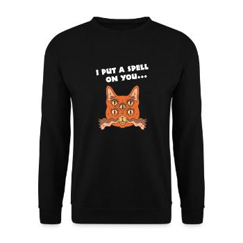 I Put A Spell On You Cat Halloween Costume Party - Sweat-shirt Unisexe - noir - Devant - Alina (178cm) & Michal (187cm)