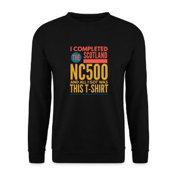 nc500 completed 2 - Unisex Sweatshirt - black - Front - Alina (178cm) & Michal (187cm)