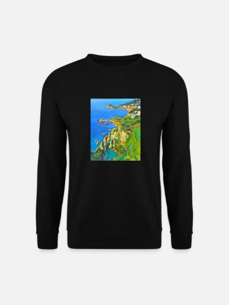 Das Meer im Frühling - Unisex Pullover - Schwarz