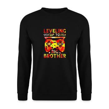 Big Brother Bébé Drôle Promouvoir Jeu Promu - Sweat-shirt Unisexe - noir - Devant - Alina (178cm) & Michal (187cm)