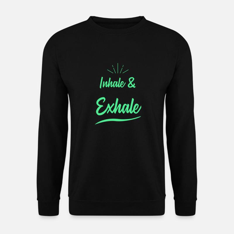 Yoga Sprüche - Unisex Pullover - Schwarz