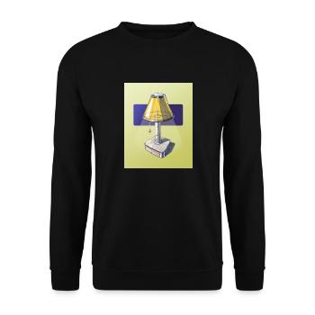Industriedesign-Lampe - Unisex Pullover - Schwarz - Vorne - Alina (178cm) & Michal (187cm)