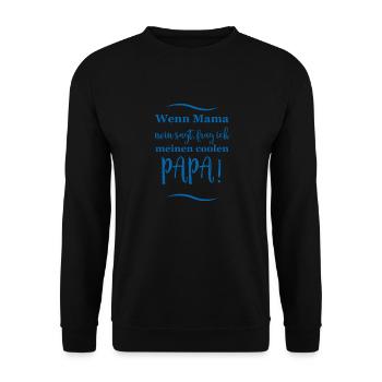 lustige sprüche - Unisex Pullover - Schwarz - Vorne - Alina (178cm) & Michal (187cm)