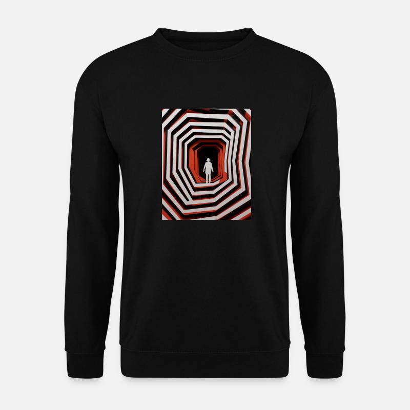 Scherenschnitt Schwindel - Unisex Pullover - Schwarz