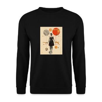 Sagittaire - Sweat-shirt Unisexe - noir - Devant - Alina (178cm) & Michal (187cm)