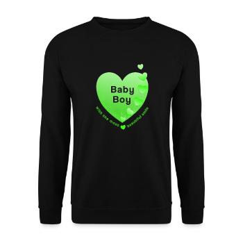 Baby Boy - Unisex Pullover - Schwarz - Vorne - Alina (178cm) & Michal (187cm)