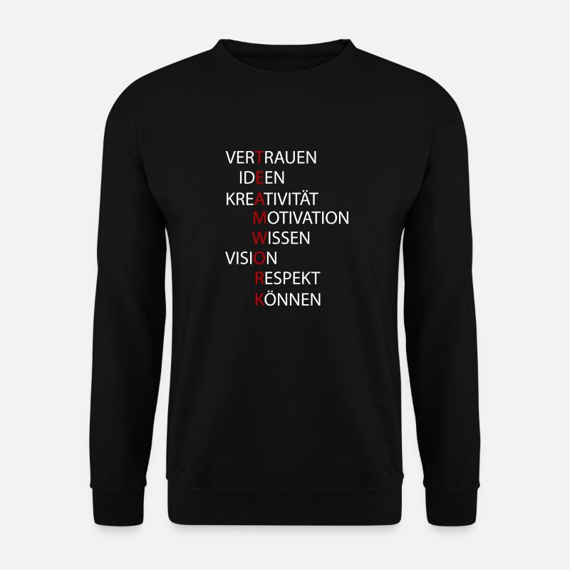 Teamwork - Unisex Pullover - Schwarz